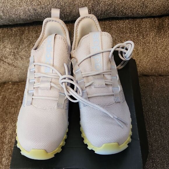 Adidas Kaptir Flow K Gray and Blue Sneakers NWT  Size 6.5 - Picture 2 of 5